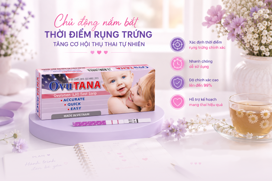 QUY TRÌNH SỬ DỤNG QUE THỬ RỤNG TRỨNG ĐỂ TĂNG CƠ HỘI THỤ THAI